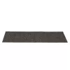 Öntapadós lépcsőszőnyegek 15 db 60 x 25 cm antracitszürke téglalap alakú
