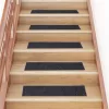 Öntapadós lépcsőszőnyegek 15 db 76 x 20 cm szürke téglalap alakú