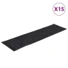 Öntapadós lépcsőszőnyegek 15 db 76 x 20 cm szürke téglalap alakú