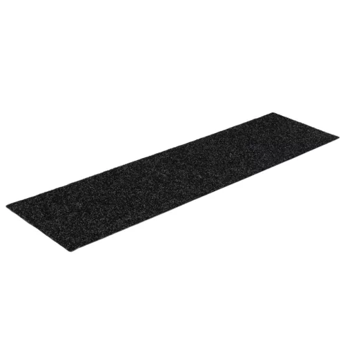 Öntapadós lépcsőszőnyegek 15 db 76 x 20 cm fekete téglalap alakú