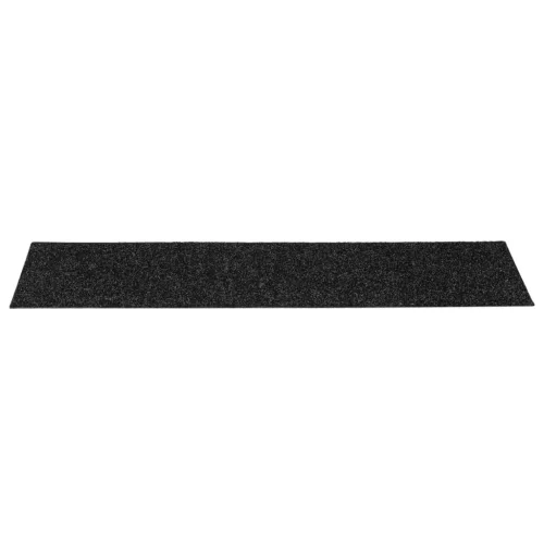 Öntapadós lépcsőszőnyegek 15 db 76 x 20 cm fekete téglalap alakú