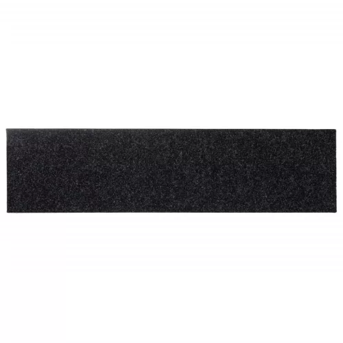Öntapadós lépcsőszőnyegek 15 db 76 x 20 cm fekete téglalap alakú
