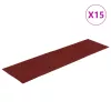 15 db öntapadós lépcsőszőnyeg 76 x 20 cm bordói téglalap alakú