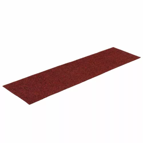 15 db öntapadós lépcsőszőnyeg 76 x 20 cm bordói téglalap alakú