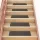 Öntapadós lépcsőszőnyegek 15 db 76 x 20 cm antracitszürke téglalap alakú
