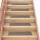 Öntapadós lépcsőszőnyegek 15 db 76 x 20 cm bézs téglalap alakú
