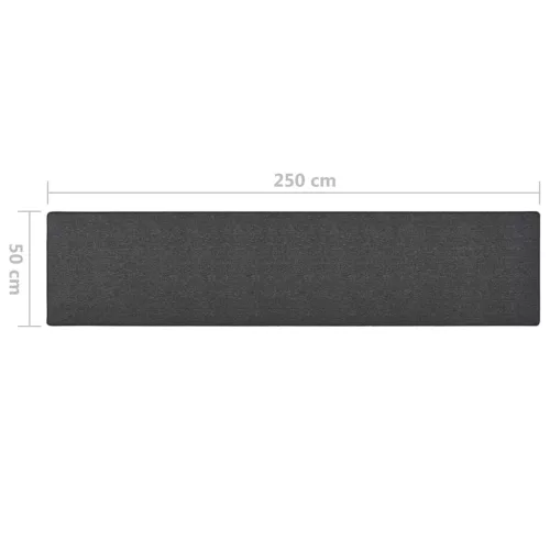 Antracitszürke futószőnyeg 50 x 250 cm