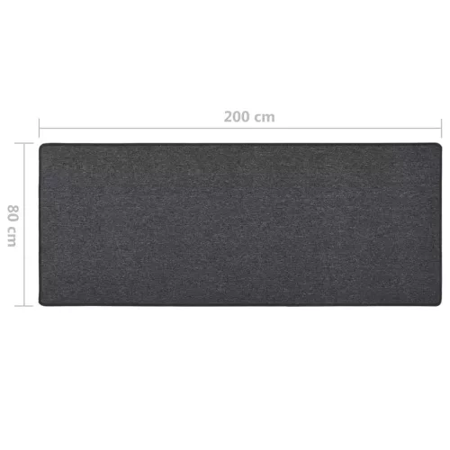 Antracitszürke futószőnyeg 80 x 200 cm