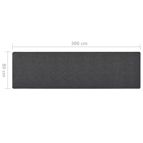 Antracitszürke futószőnyeg 80 x 300 cm
