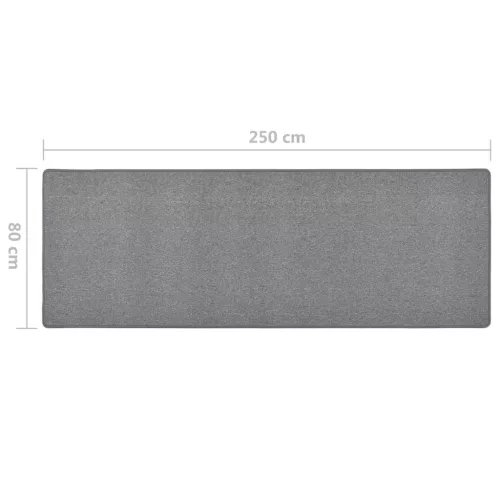 Sötétszürke futószőnyeg 80 x 250 cm