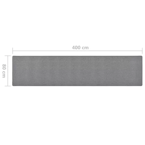 Sötétszürke futószőnyeg 80 x 400 cm