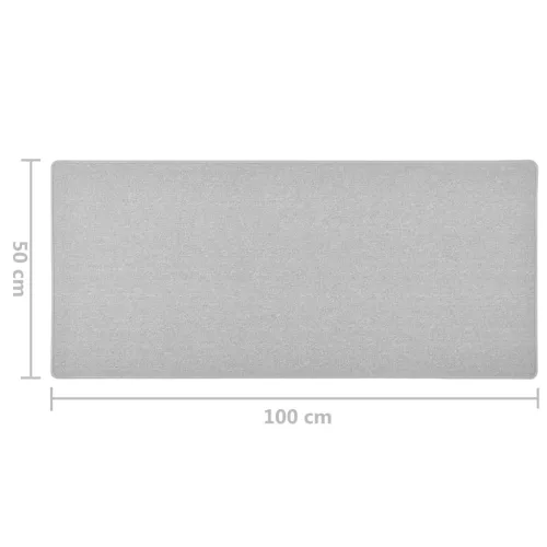 Világosszürke futószőnyeg 50 x 100 cm