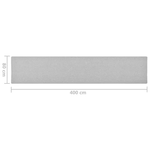 Világosszürke futószőnyeg 80 x 400 cm