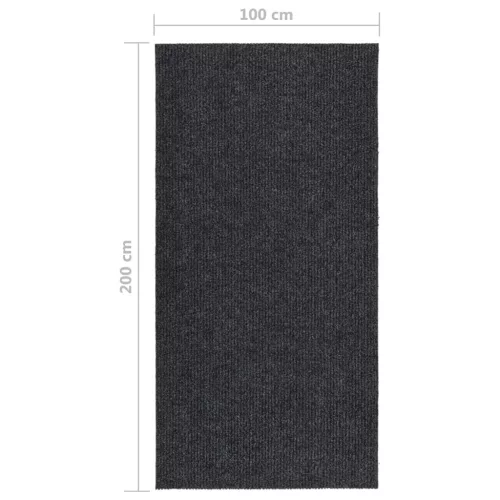 Antracitszürke koszfogó futószőnyeg 100 x 200 cm