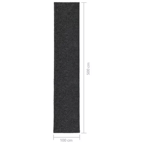 Antracitszürke koszfogó futószőnyeg 100 x 500 cm