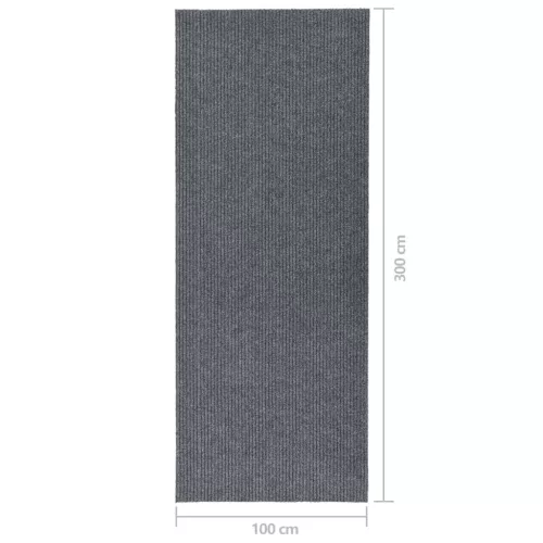 Szürke koszfogó futószőnyeg 100 x 300 cm