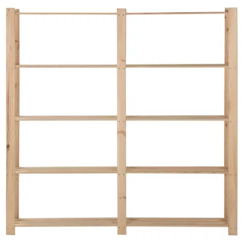 5 szintes tömör fenyőfa tárolóállvány 170 x 28,5 x 170 cm