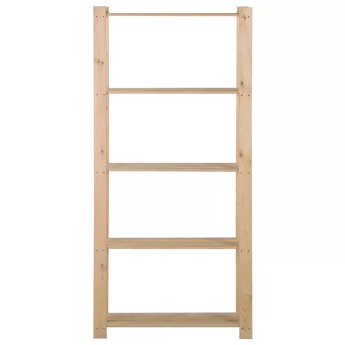 5 szintes tömör fenyőfa tárolóállvány 80 x 28,5 x 170 cm