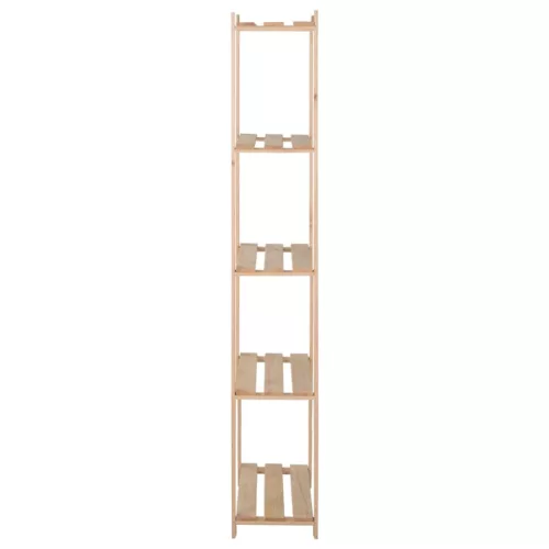 5 szintes tömör fenyőfa tárolóállvány 80 x 28,5 x 170 cm