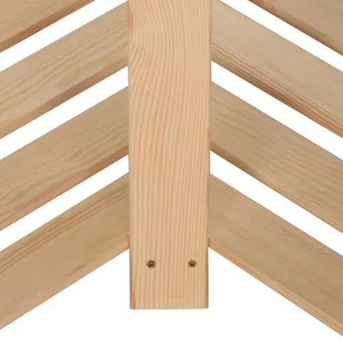 5 szintes tömör fenyőfa sarok-tárolóállvány 82,5x82,5x170 cm
