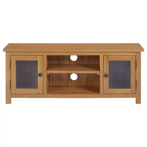 Tömör tölgyfa TV szekrény 110x35x44 cm