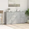 2 db betonszürke szerelt fa tálalószekrény 60 x 31 x 70 cm