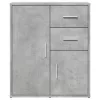 2 db betonszürke szerelt fa tálalószekrény 60 x 31 x 70 cm
