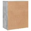 2 db betonszürke szerelt fa tálalószekrény 60 x 31 x 70 cm