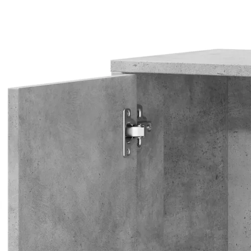 2 db betonszürke szerelt fa tálalószekrény 60 x 31 x 70 cm