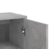 3 db betonszürke szerelt fa tálalószekrény 60 x 31 x 84 cm