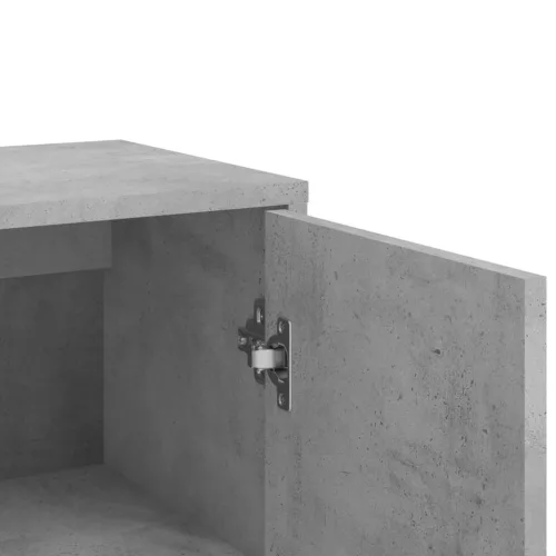 3 db betonszürke szerelt fa tálalószekrény 60 x 31 x 84 cm