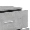 3 db betonszürke szerelt fa tálalószekrény 60 x 31 x 84 cm