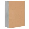 2 db betonszürke szerelt fa tálalószekrény 60 x 30 x 84 cm