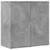 2 db betonszürke szerelt fa tálalószekrény 79 x 38 x 80 cm