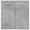 2 db betonszürke szerelt fa tálalószekrény 79 x 38 x 80 cm