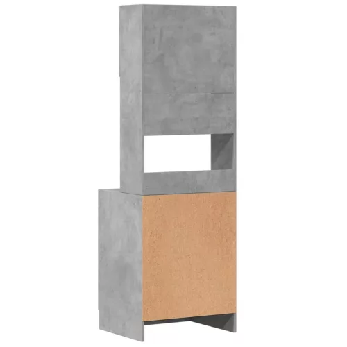 Betonszürke szerelt fa konyhaszekrény 60 x 50 x 180 cm