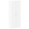 Fehér szerelt fa irattartó szekrény 60 x 32 x 153 cm