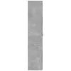 Betonszürke szerelt fa irattartó szekrény 60 x 32 x 153 cm