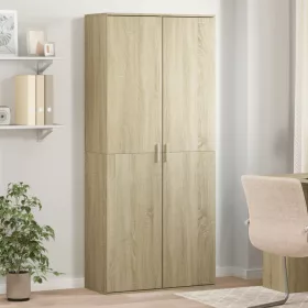   Sonoma tölgy színű szerelt fa magasszekrény 80 x 35 x 180 cm