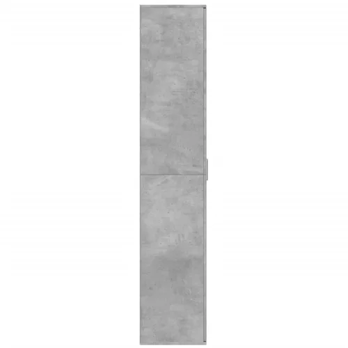 Betonszürke szerelt fa magasszekrény 80 x 35 x 180 cm