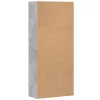 Betonszürke szerelt fa magasszekrény 80 x 35 x 180 cm