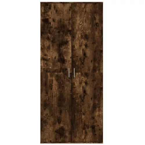 Füstös tölgy színű szerelt fa magasszekrény 80 x 35 x 180 cm