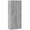 Szürke sonoma színű szerelt fa magasszekrény 80 x 35 x 180 cm