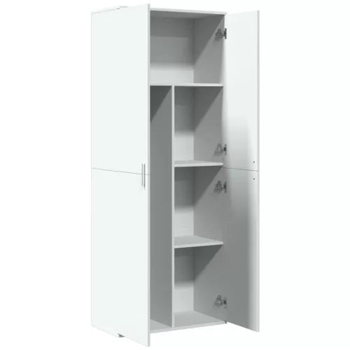 Fehér szerelt fa magasszekrény 70 x 35 x 180