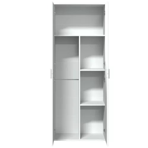 Fehér szerelt fa magasszekrény 70 x 35 x 180