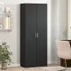 Fekete szerelt fa magasszekrény 70 x 35 x 180