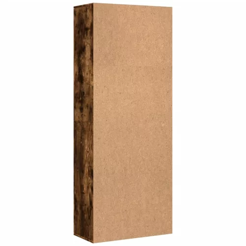 Füstös tölgy színű szerelt fa magasszekrény 70 x 35 x 180