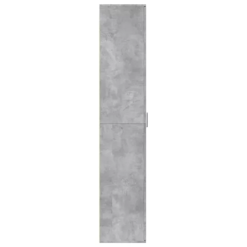 Betonszürke szerelt fa magasszekrény 60 x 35 x 180 cm