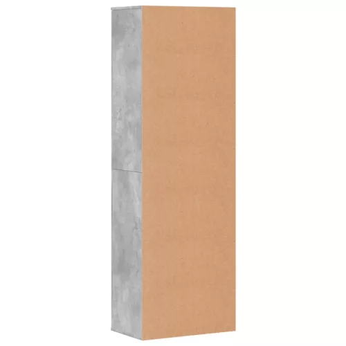 Betonszürke szerelt fa magasszekrény 60 x 35 x 180 cm