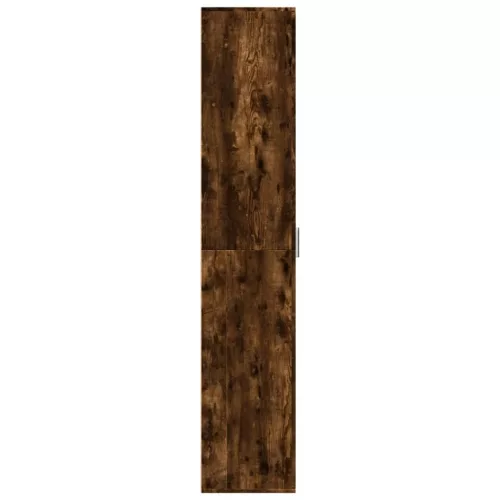 Füstös tölgy színű szerelt fa magasszekrény 60 x 35 x 180 cm